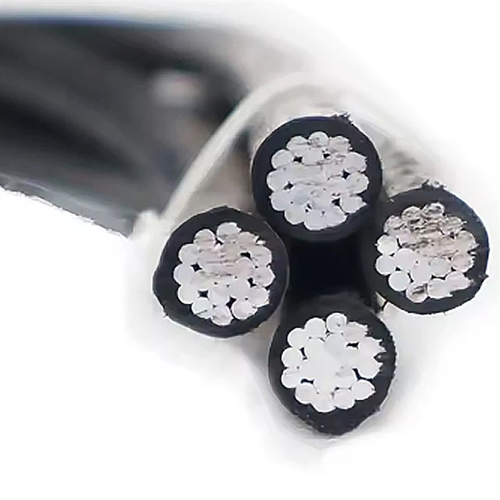 Aluminum Aerial Bundled Cable Cable 4 Phase Core suppliers
